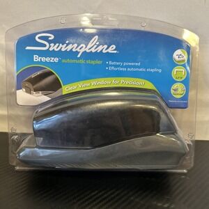 Swingline Breeze Automatic Stapler Full Strip 20-Sheet Capacity Black 42132